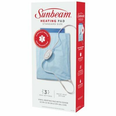 Sunbeam Moist/dry Heating Pad Light Blue - Standard Size | 1 Count